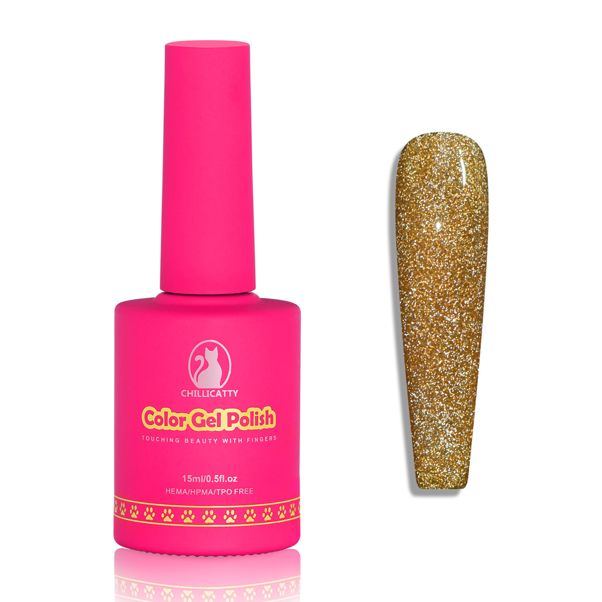 Glitter Shimmer Gel Nail Polish 15ML for Nail Art Design
