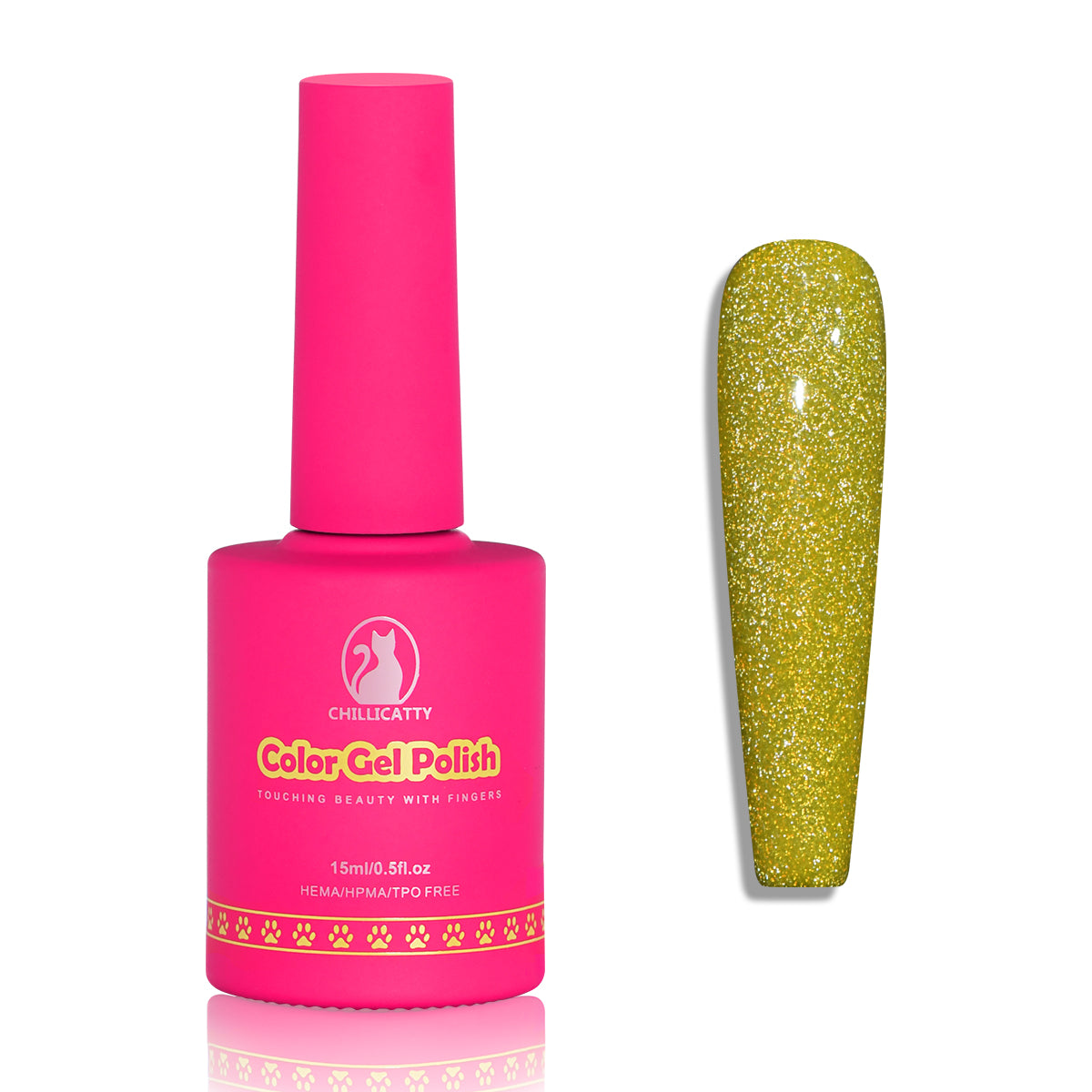 Glitter Shimmer Gel Nail Polish 15ML for Nail Art Design