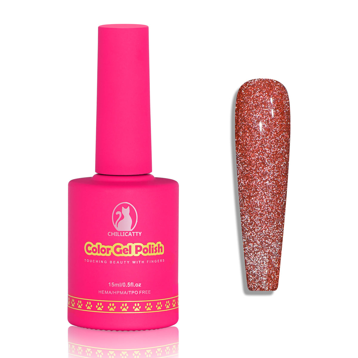 Glitter Shimmer Gel Nail Polish 15ML for Nail Art Design