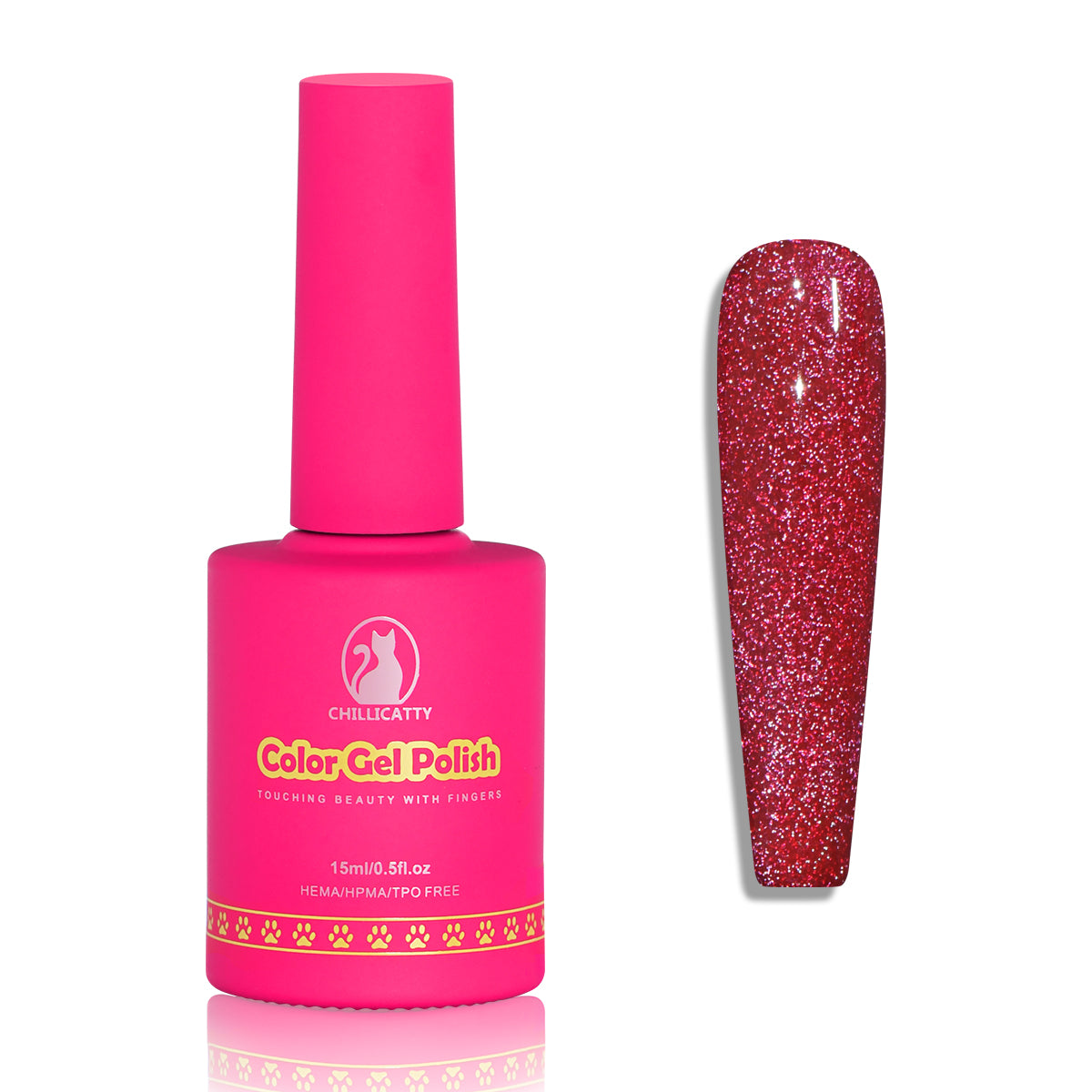 Glitter Shimmer Gel Nail Polish 15ML for Nail Art Design