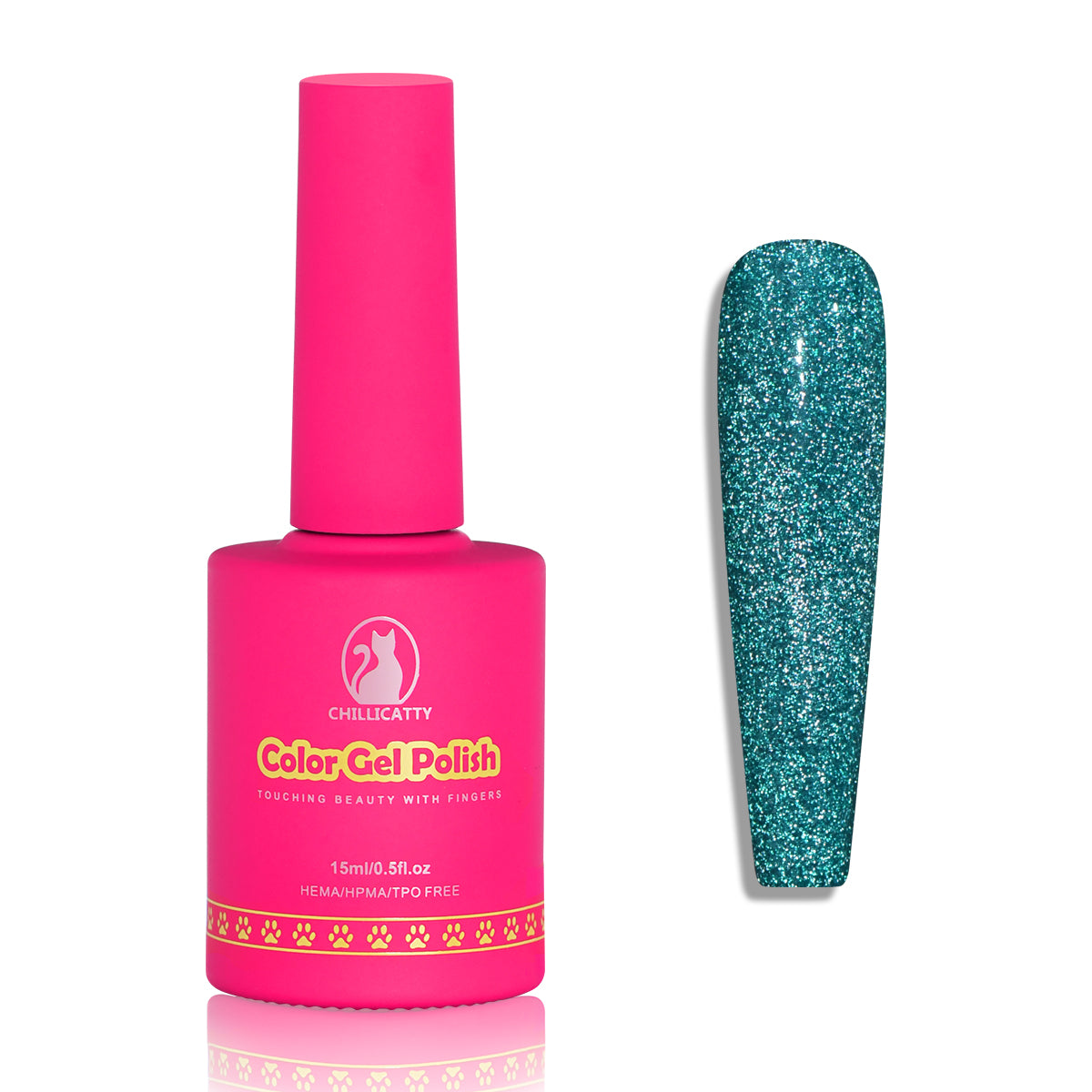 Glitter Shimmer Gel Nail Polish 15ML for Nail Art Design
