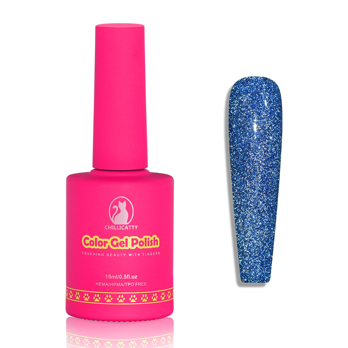 Glitter Shimmer Gel Nail Polish 15ML for Nail Art Design