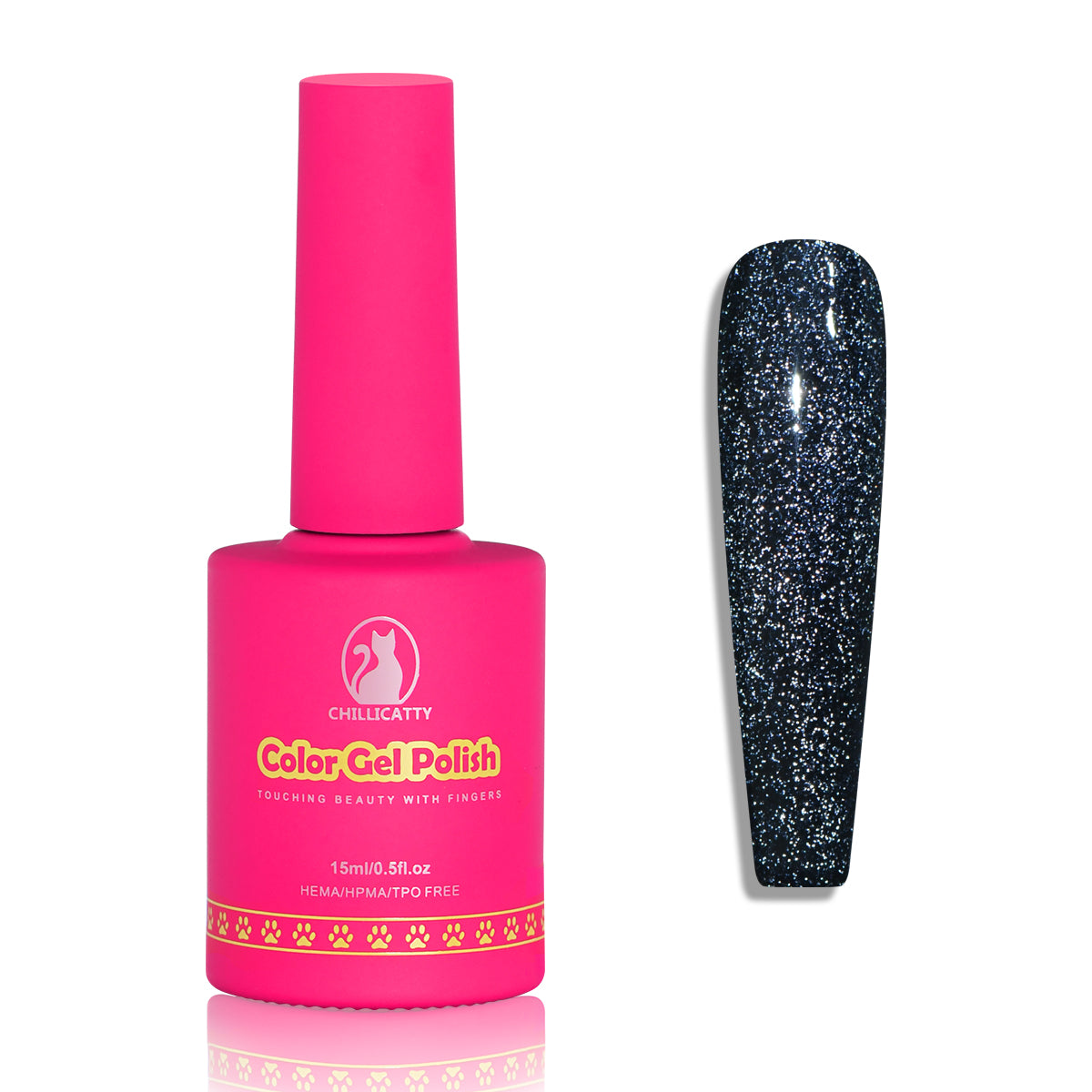 Glitter Shimmer Gel Nail Polish 15ML for Nail Art Design
